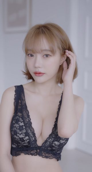 4K垂直 – 015真无胸罩连体衣Lookbook Up Close Model Fan Cam内衣内衣Lookbook迷你连衣裙试穿内衣产品图册